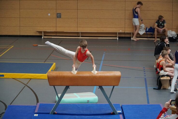 Martin Voikov am Seitpferd