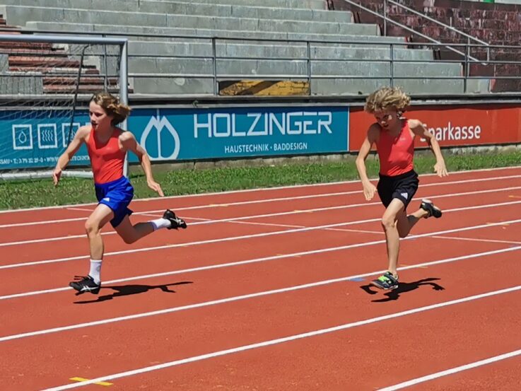 Jakob Willer beim 75m Lauf Jakob Willer beim 75m Lauf
